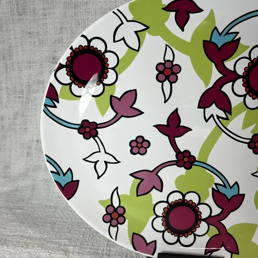 Vintage Ikea Midsommar Pattern Floral Ceramic Serving Platter 14.75